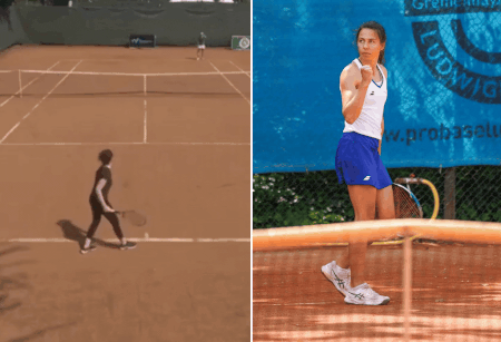 ĐỘC LẠ TENNIS: Không biết đánh vẫn có suất đặc cách, nữ VĐV thua thảm 0-6, 0-6