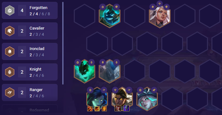 Đội hình Miss Fortune Suy Vong Kỵ Sĩ