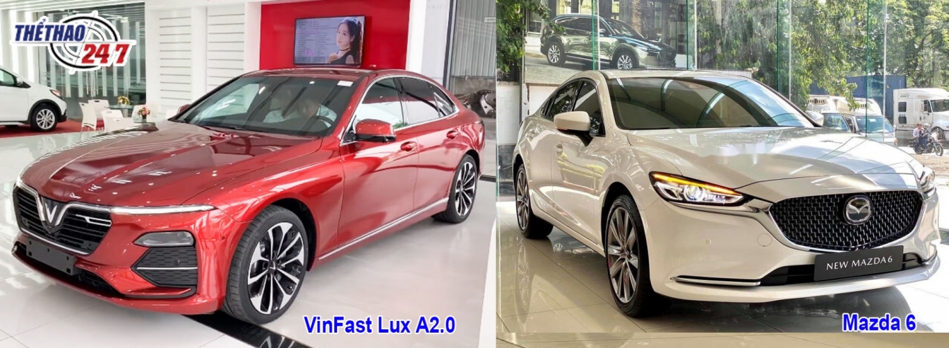 So sánh Mazda 6 và VinFast Lux A2.0
