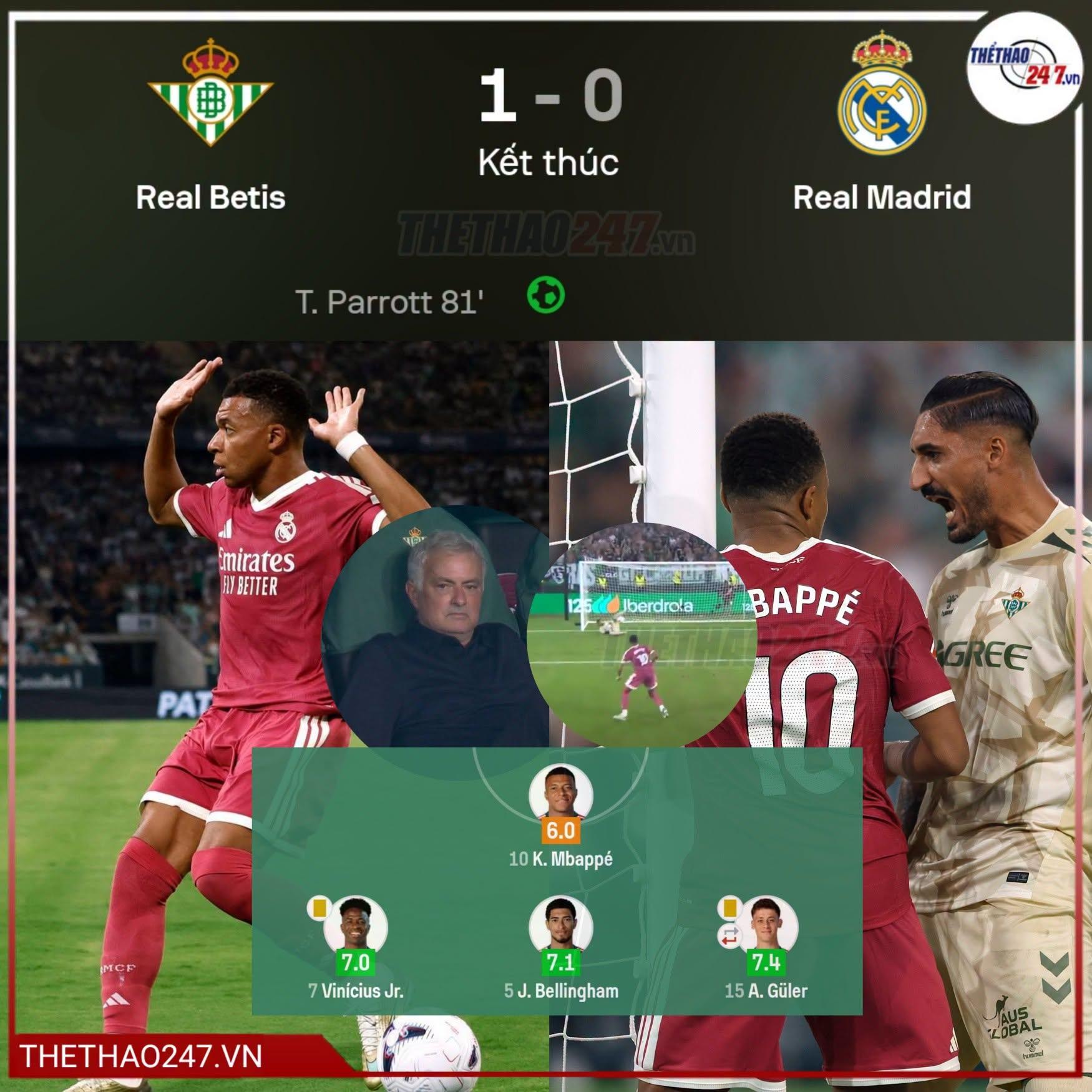 Real Madrid thua thảm, Vinicius Jr 'bật' HLV Jose Mourinho ngay trên sân