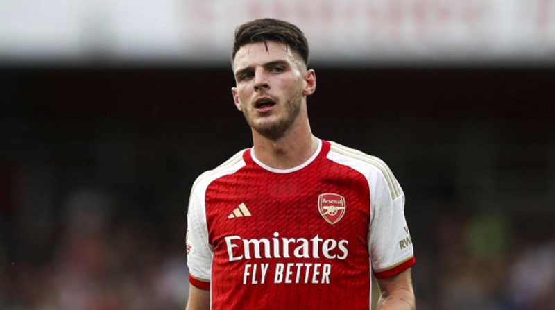 Vì sao Declan Rice vắng mặt khi Arsenal hòa Liverpool?