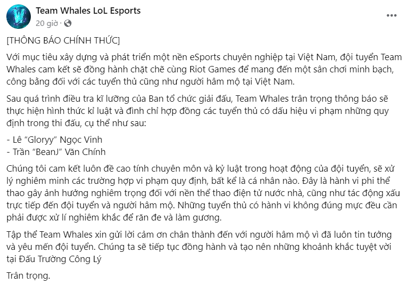 Lmht Các đội Vcs Nói Gì Về đại án Bán độ 6143