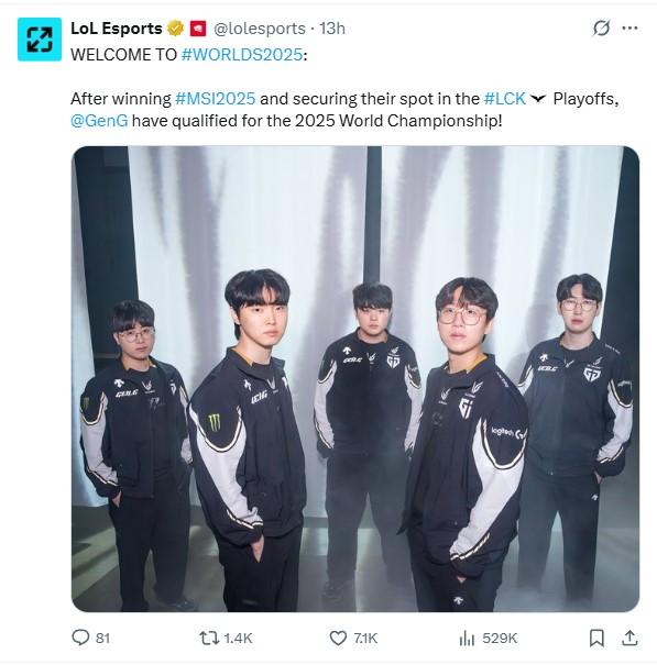 Gen.G trở thành đội đầu tiên giành vé tới CKTG 2025: Phong độ hủy diệt, bản lĩnh ngút trời 671005