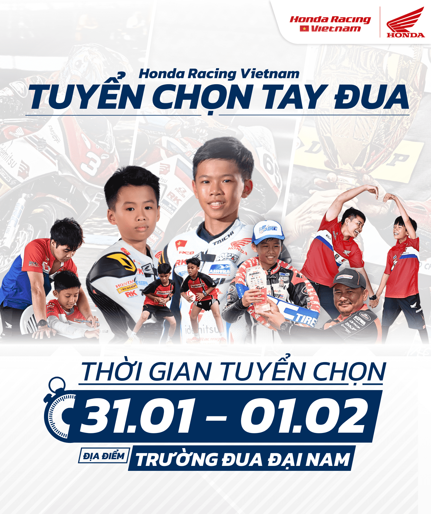 Honda Racing Vietnam bước vào giai đoạn tuyển chọn 
