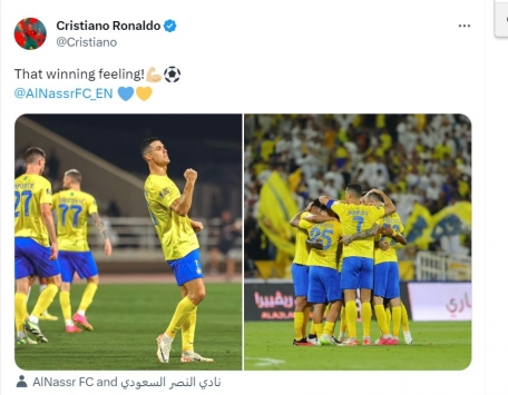 Ronaldo 'mừng như bắt được vàng', trong ngày Miami của Messi thua thảm 328012