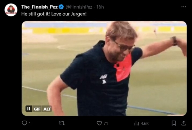 CĐV phấn khích khi Klopp diễn kỹ năng siêu đỉnh trước đại chiến Arsenal 385700