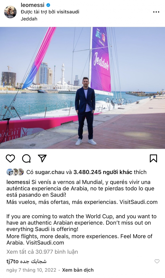 Đến Mỹ thi đấu, Messi vẫn kiếm được hàng triệu đô từ Saudi Arabia 293763
