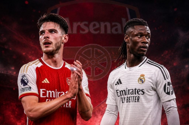 Arsenal ra tay, đem bom tấn bậc nhất Real về sát cánh cùng Declan Rice