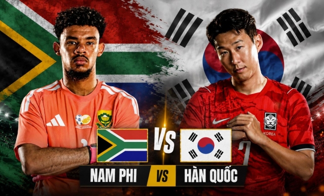 VTV2 TRỰC TIẾP b&oacute;ng đ&aacute; Nam Phi vs H&agrave;n Quốc 8h ng&agrave;y 25/6 - Link xem trực tiếp World Cup 2026 h&ocirc;m nay
