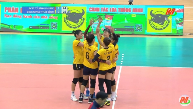 Trực tiếp bóng chuyền nữ Binh chủng Thông tin 1-0 Geleximco Thái Bình: Lợi thế đến sớm 415159