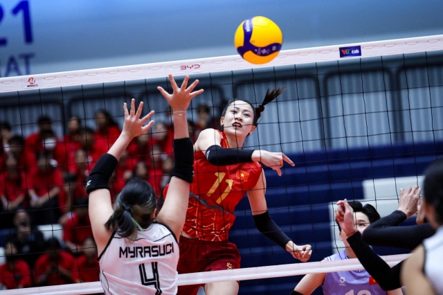 Bóng chuyền nữ Việt Nam thắng áp đảo trận ra quân SEA V.League 2025 676293