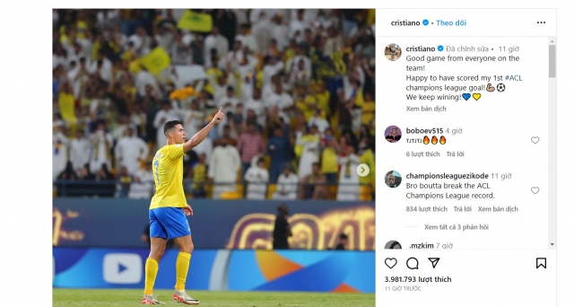 Ronaldo đạt cột mốc chưa từng có, làm luôn điều khiến fan 'tê tái' 336053