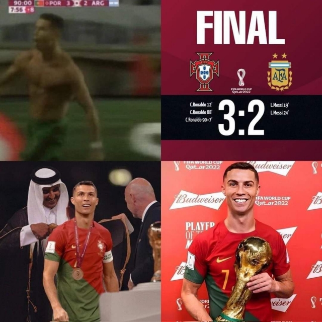Kịch bản điên rồ: Ronaldo đánh bại Messi để vô địch World Cup 376279