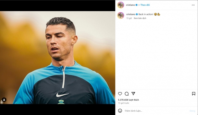 Ronaldo báo tin cực vui đầu năm 2024 404200
