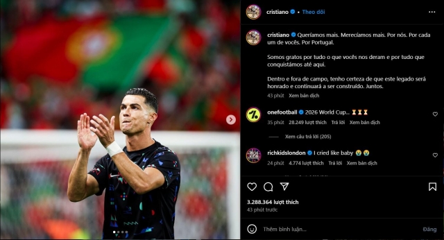 Ronaldo chính thức lên tiếng sau thất bại trước Pháp tại Euro 2024 494057