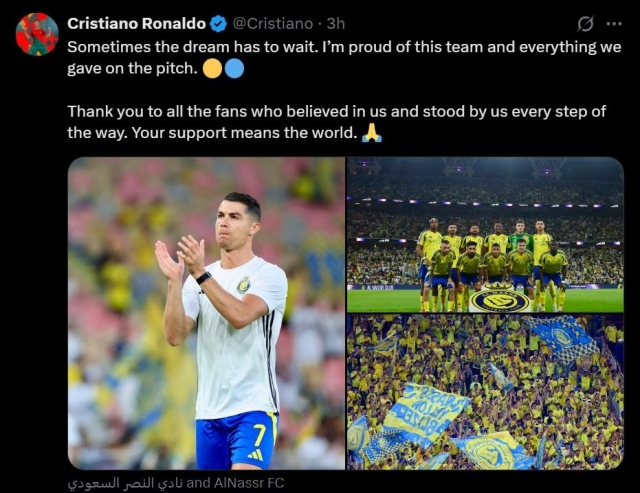Ronaldo có động thái đầy cảm xúc khi Al Nassr bị loại cay đắng 628314