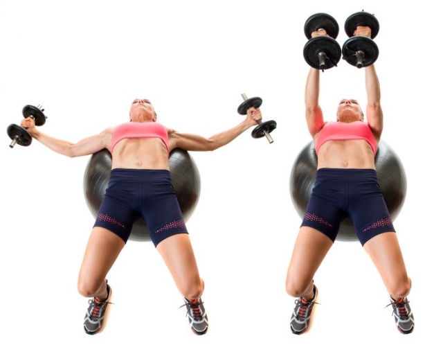 The chest butterfly exercise