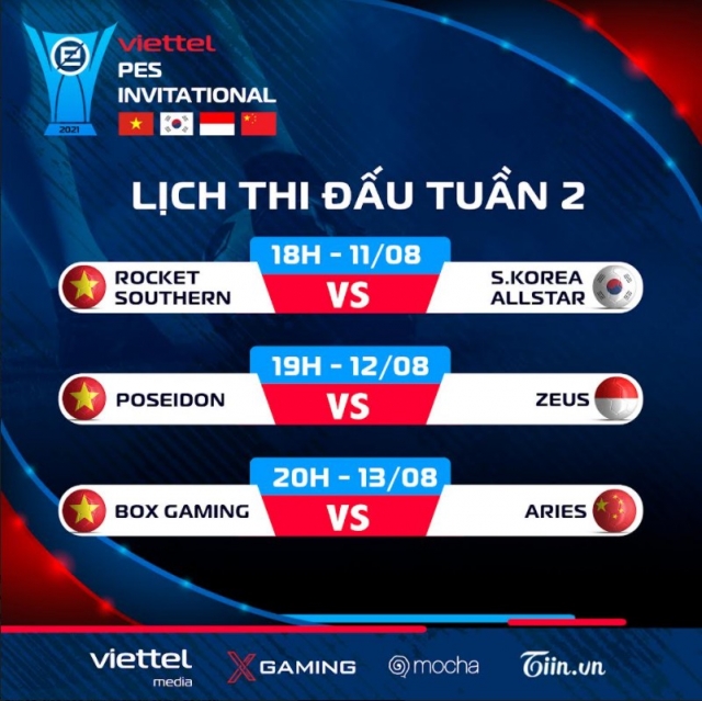 Lịch thi đấu Viettel PES Invitational mới nhất - Tuần 2
