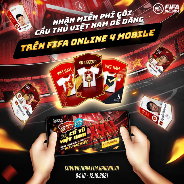 FO4 ra mắt sự kiện cổ vũ ĐTQG Việt Nam tại WC 2022, tặng free hàng loạt cầu thủ 80446