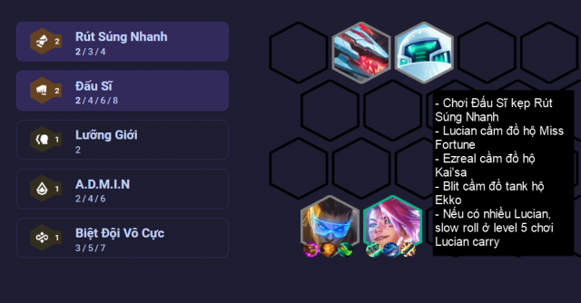 Cách chơi đội hình Miss Fortune Rút Súng Nhanh trong DTCL Mùa 8.5 263446