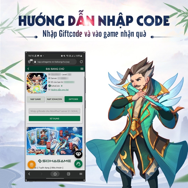 Code Đại Bang Chủ mới nhất và cách nhập 315160