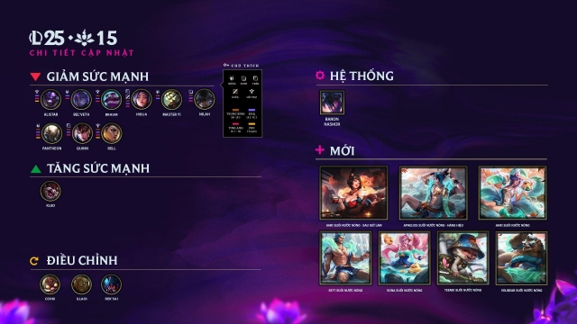 LMHT 25.15: Bản cập nhật LOL mới nhất 674745