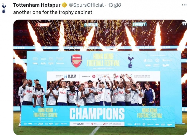 Thắng Arsenal, Tottenham lập tức khoe cup 676116