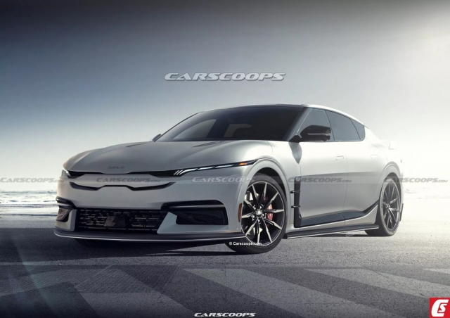 Hình phác thảo KIA EV8 của Carscoops