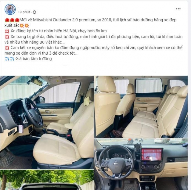 Ngỡ ngàng với giá rao bán của Mitsubishi Outlander 2018 sau 6 năm lăn bánh 520923