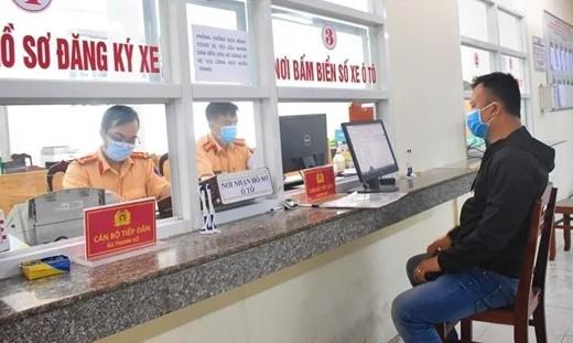 Hướng dẫn thủ tục đăng ký xe tạm thời trực tuyến theo quy định mới 602919