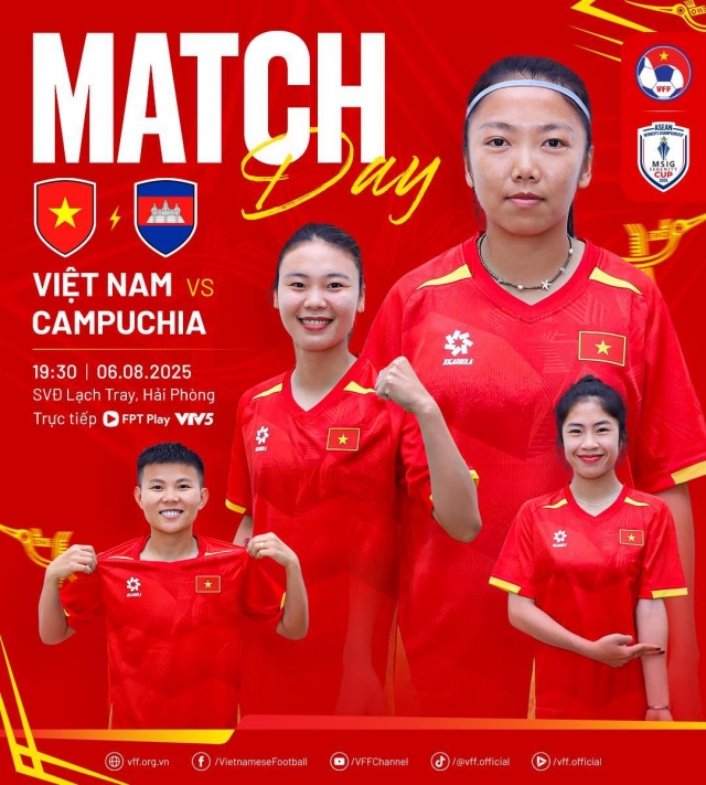 Trực tiếp nữ Việt Nam vs nữ Campuchia, 19h30 hôm nay 6/8 679221