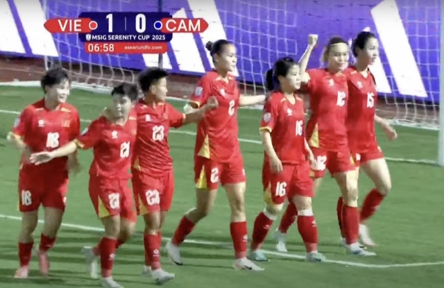 Trực tiếp nữ Việt Nam 1-0 nữ Campuchia: Mở tỷ số sớm 679545