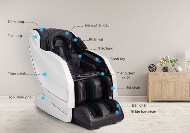 Kích thước ghế massage
