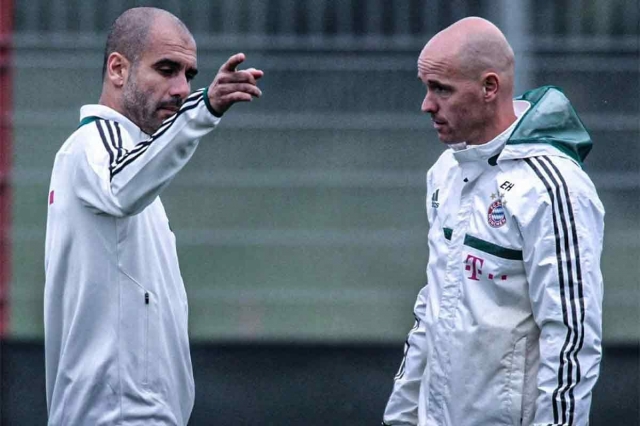 Ten Hag từng là HLV đội trẻ của Bayern Munich, đã từng có cơ hội làm việc với Pep Guardiola.