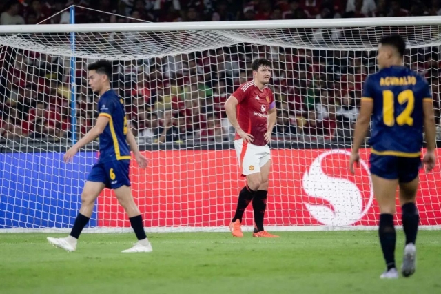 Maguire là đội trưởng của Man United khi họ thua ASEAN All-Stars vào thứ 4.