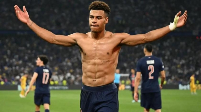 DesireDoue chính là cầu thủ trẻ nhất vừa ghi bàn và kiến tạo ở trận chung kết Champions League. Ảnh: GOAL