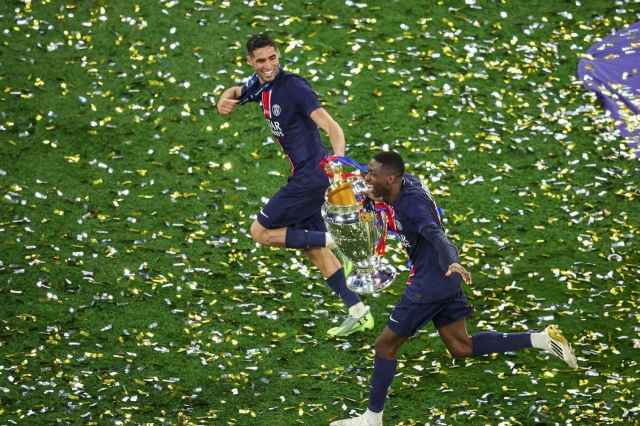 PSG phá dớp với lần đầu tiên lên ngôi tại UCL (nguồn ảnh Twitter)