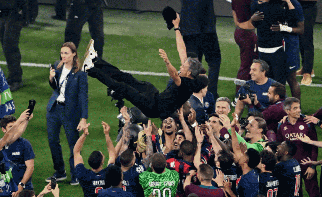 Chiến thắng vang dội này giúp PSG lần đầu tiên trong lịch sử lên ngôi vô địch Champions League. Ảnh: Getty
