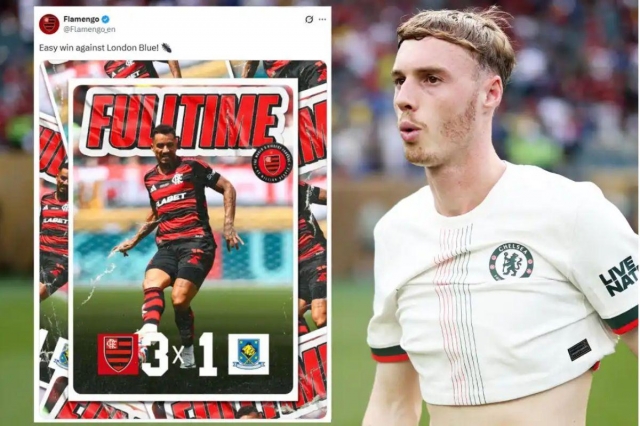 Flamengo chế giễu thất bại của Chelsea (Ảnh: The Sun).
