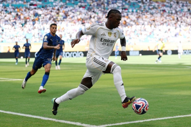 Vinicius Junior có nguy cơ bị treo giò ở trận gặp Salzburg (Ảnh: Madrid Universal).