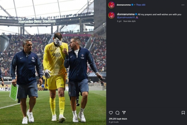 Donnarumma chia sẻ trên mạng xã hội (Ảnh: Instagram).
