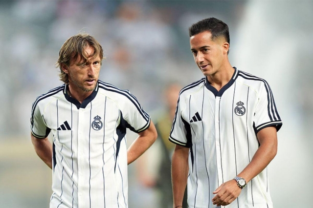 Luka Modric và Lucas Vazquez chia tay Real Madrid bằng kết quả đáng quên (Ảnh: real total).