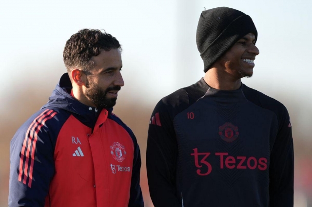 Trước đó, Ruben Amorim đã yêu cầu Rashford cùng 4 cầu thủ khác phải tập luyện một mình sau 5 giờ chiều (Ảnh: GOAL).