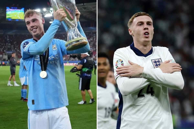 Palmer liên tục tỏa sáng ở siêu cúp châu Âu và chung kết Euro 2024, thời điểm mà anh vẫn còn bị gắn mác là 'cầu thủ trẻ' (Ảnh: AFP).