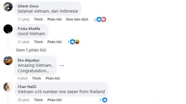CĐV Đông Nam Á đồng loạt thốt lên khi U16 Việt Nam thắng Nhật Bản 516027