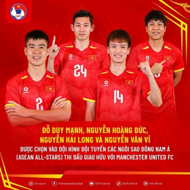 3 tuyển thủ Việt Nam gấp rút sang Malaysia đấu MU 639278