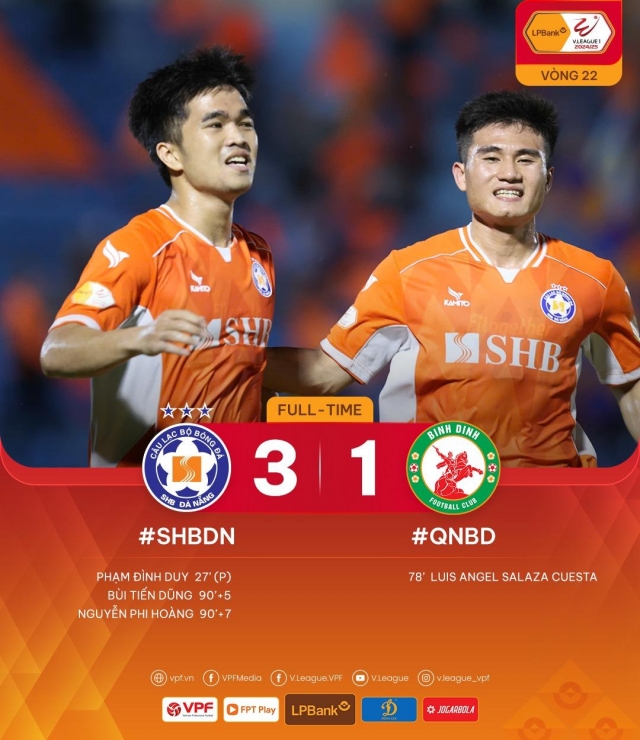 Thủ môn Bùi Tiến Dũng ghi bàn không tưởng, Đà Nẵng thắng điên rồ ở chung kết ngược 632893