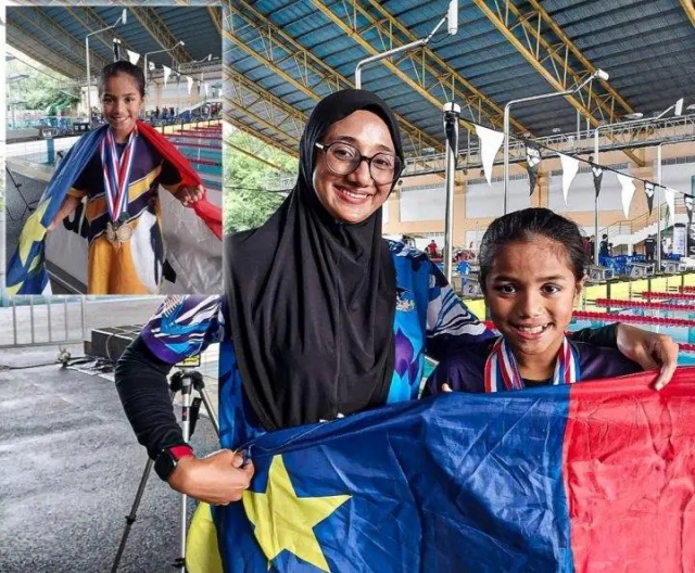 Malaysia đưa 'tiểu tiên cá' 11 tuổi đến SEA Games, thành tích choáng ngợp 265261