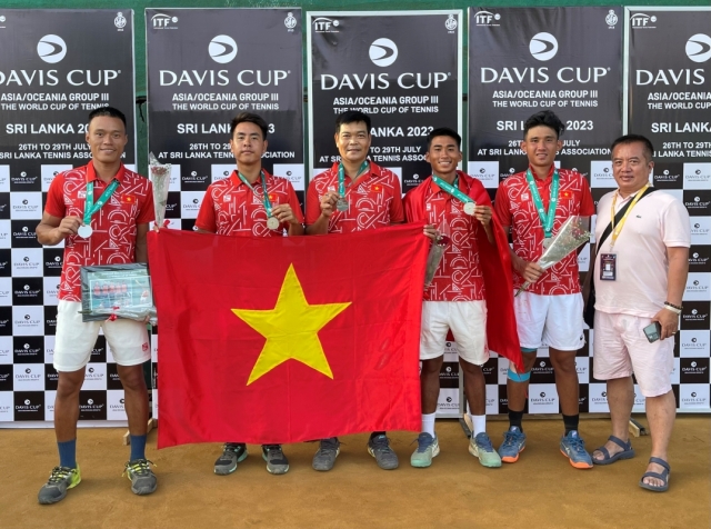 Quần vợt Việt Nam giành HCB châu Á, giành suất dự play-off nhóm 2 Davis Cup 309923