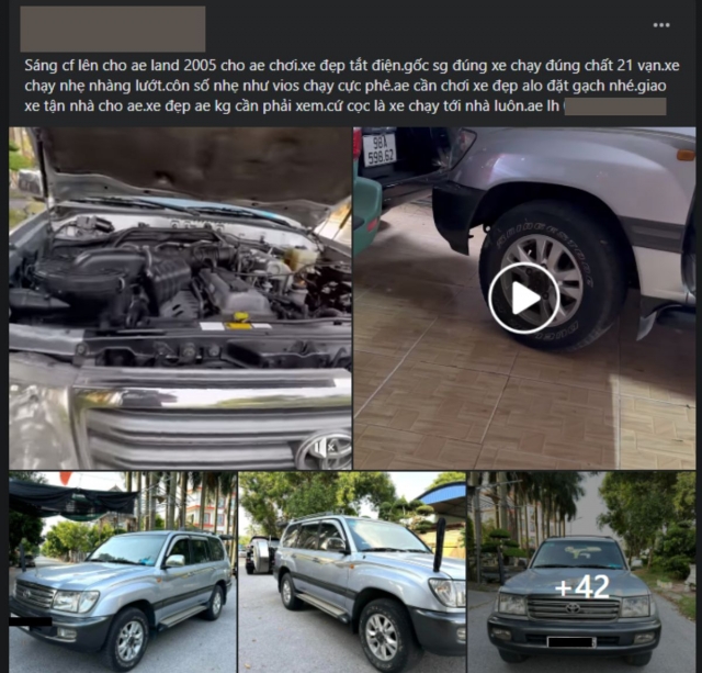 Lăn bánh gần 20 năm, ‘xe chủ tịch’ Toyota Land Cruiser được rao bán với giá khó tin 337656